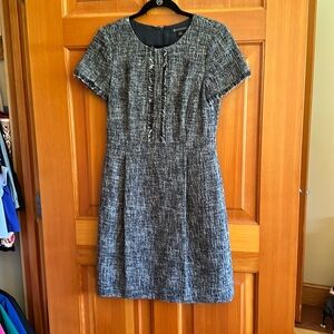 Brooks Brothers navy and white suiting dress - size 6